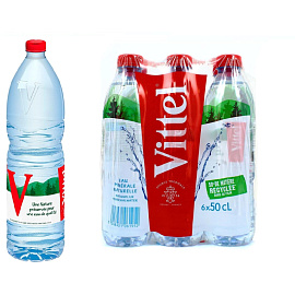 Вода минеральная Vittel столовая питьевая негаз ПЭТ, 1,5 л