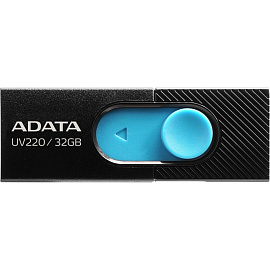 Флешка USB 2.0 32 ГБ Adata UV220 (AUV220-32G-RBKBL)