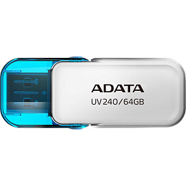 Флешка USB 2.0 64 ГБ Adata UV240 (AUV240-64G-RWH)