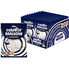 Зефир Happy Mallow для какао с ванильным вкусом 20 г (20 штук в упаковке)