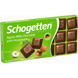 Шоколад порционный Schogetten Alpine молочный 100 г