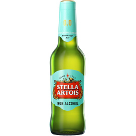 Пиво безалкогольное Stella Artois светлое фильтрованное бутылка 0.44 л