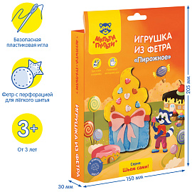 Игрушка из фетра Мульти-Пульти "Пирожное