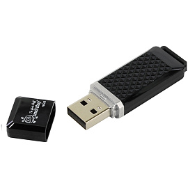 Флеш-память USB 2.0 16 ГБ Smartbuy Quartz (SB16GBQZ-K)