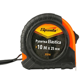 Рулетка Sparta Elastica 10м x 25мм с фиксатором (31314)