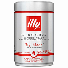 Кофе в зернах Illy medium 100% арабика 250 г (железная банка)