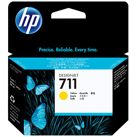 Картридж струйный HP 711 CZ132A желтый оригинальный