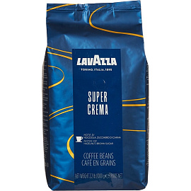 Кофе в зернах Lavazza Super Crema 1 кг (пакет)