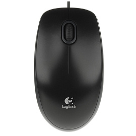 Мышь проводная Logitech B100 черная (910-003357)