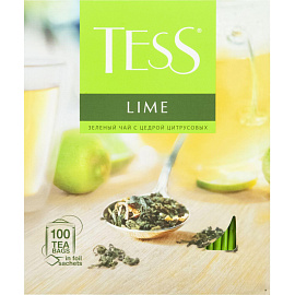 Чай зеленый Tess Lime Citrus peels 100 пакетиков