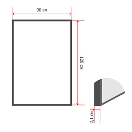 Доска-витрина Attache Window 88x118 см пробковая