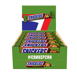 Шоколадный батончик Snickers с лесным орехом 81 г