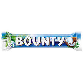 Шоколадный батончик Bounty 55 г