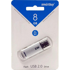 Флешка USB 2.0 8 ГБ Smartbuy V-Cut (SB8GBVC-S)