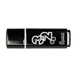 Флешка USB 2.0 32 ГБ Smartbuy Glossy Series (SB32GBGS-K)