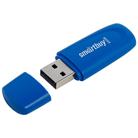 Память Smart Buy "Scout" 64GB, USB 2.0 Flash Drive, синий