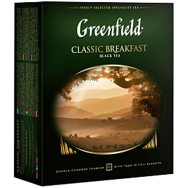 Чай черный Greenfield Classic Breakfast 100 пакетиков