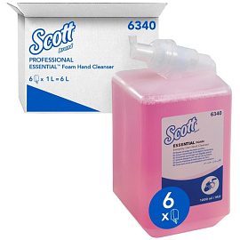 Картридж с мылом-пеной KIMBERLY-CLARK Scott Everyday Use 6340 1000 мл (6 штук в упаковке)