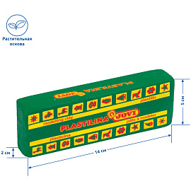 Пластилин растительный JOVI, темно-зеленый, 150г