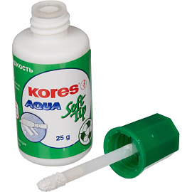 Корректирующая жидкость (штрих) водная Kores Soft Tip Aqua 25 г