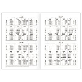 Ежедневник недатированный, А5, 160л., бумвинил, BG, черный