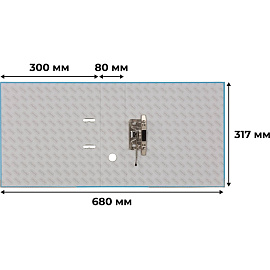 Папка-регистратор Bantex (Attache Selection) Economy Plus 80 мм голубая бумвинил/бумага