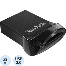 Флешка USB 3.0 32 ГБ Sandisk Ultra Fit (SDCZ430-032G-G46)