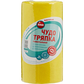 Салфетки хозяйственные в рулоне Bagi Чудо-тряпка вискоза 25x23 см 125 г/кв.м 33 листа