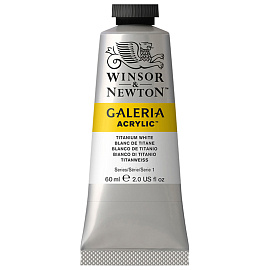 Краска акриловая художественная Winsor&Newton "Galeria", 60мл, туба, титановые белила