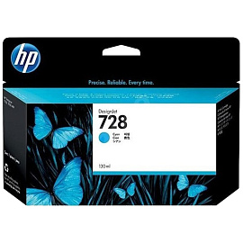 Картридж струйный HP 728 F9J67A голубой оригинальный