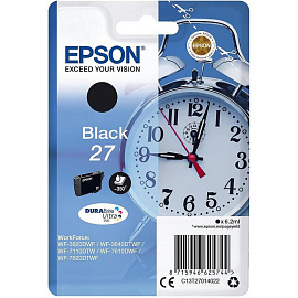 Картридж струйный Epson 27 C13T27014022/C13T27014020 черный оригинальный