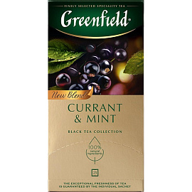 Чай черный Greenfield Currant and Mint 25 пакетиков (черная смородина, мята)