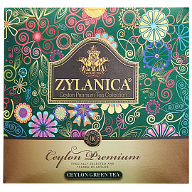 Чай зеленый Zylanica Ceylon Premium Collection 100 пакетиков