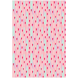 Упаковочная бумага глянц. 70*100см, MESHU "Stylish pink", 90г/м2