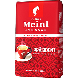 Кофе в зернах Julius Meinl Президент 500 г (пакет)