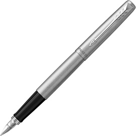 Ручка перьевая Jotter FP Stainless steel CT цвет чернил синий цвет корпуса серебристый (артикул производителя 2030946)