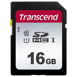 Карта памяти 16 ГБ SDHC Transcend TS16GSDC300S Class 10 UHS-I