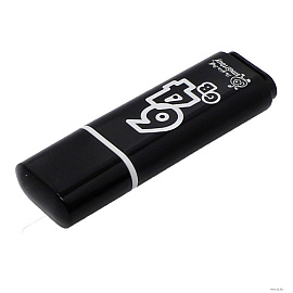 Флешка USB 2.0 64 ГБ Smartbuy Glossy (SB64GBGS-K)