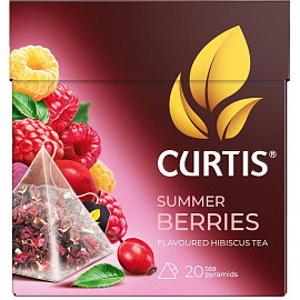 Чай фруктовый травяной Curtis Summer Berries 20 пирамидок (малина)