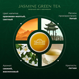 Чай зеленый Ahmad Green Jasmine Tea 100 пакетиков