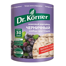 Хлебцы Dr.Korner Злаковый коктейль черничный пшеничные 100 г