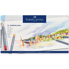 Карандаши акварельные Faber-Castell Goldfaber Aqua 36 цветов