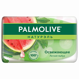 Мыло туалетное 90 г, PALMOLIVE НАТУРЭЛЬ "Летний арбуз", освежающее, 32940, 8693495032940