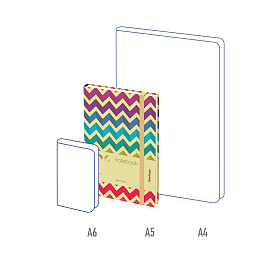 Записная книжка А5 80л., кожзам, Berlingo "Geometry", с рисунком