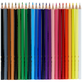 Карандаши цветные Faber-Castell 24 цвета трехгранные с точилкой