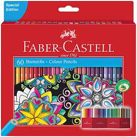 Карандаши цветные Faber-Castell 60 цветов шестигранные