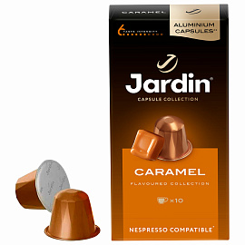 Кофе в капсулах JARDIN "Caramel" для кофемашин Nespresso, 10 порций