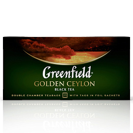 Чай Greenfield Golden Ceylon черный фольгир.25пак, 0352-10, 62622 Т