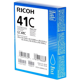 Картридж лазерный Ricoh GC41C 405762 голубой оригинальный