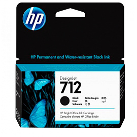 Картридж струйный HP 712 3ED70A черный оригинальный